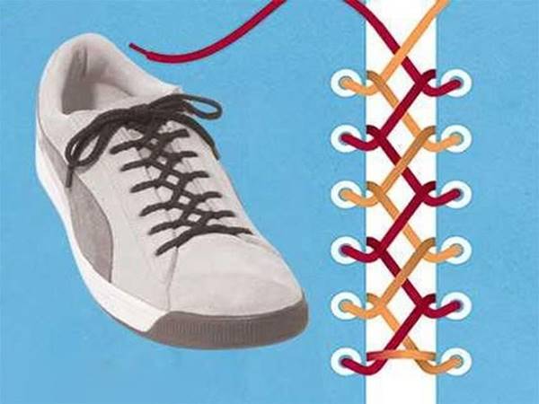 Cách buộc dây giày 4 lỗ